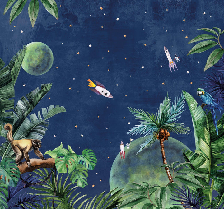 From Jungle To Space Wallpaper Mural