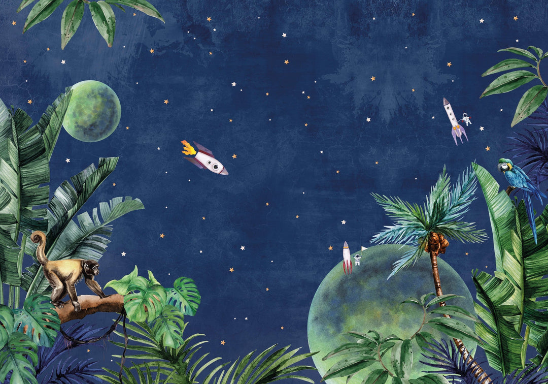 From Jungle To Space Wallpaper Mural