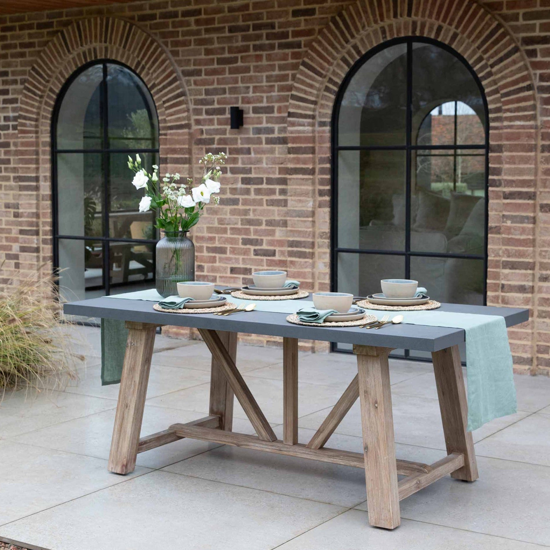Garden Trading Chilford Dining Table Grey-Beaumonde