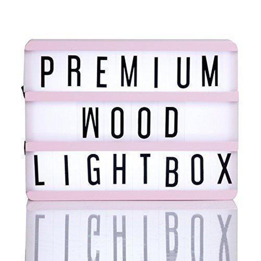 GingerSnap Wood A5 Lightbox Pale Pink-Beaumonde