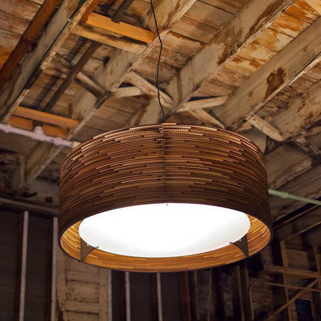 Graypants Scraplights Drum 18 Pendant Lamp - Natural-Beaumonde
