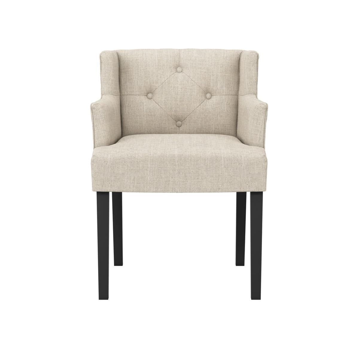 HO+ME Addison Winged Dining Armchair In Stone 2