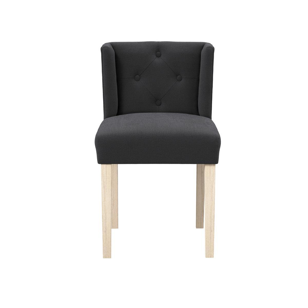 HO+ME Addison Winged Dining Chair In Anthracite Grey-Beaumonde