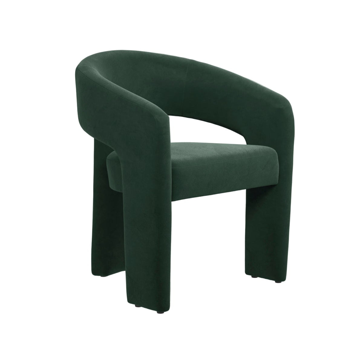 HO+ME Blume Dining Chair In Forest Green side