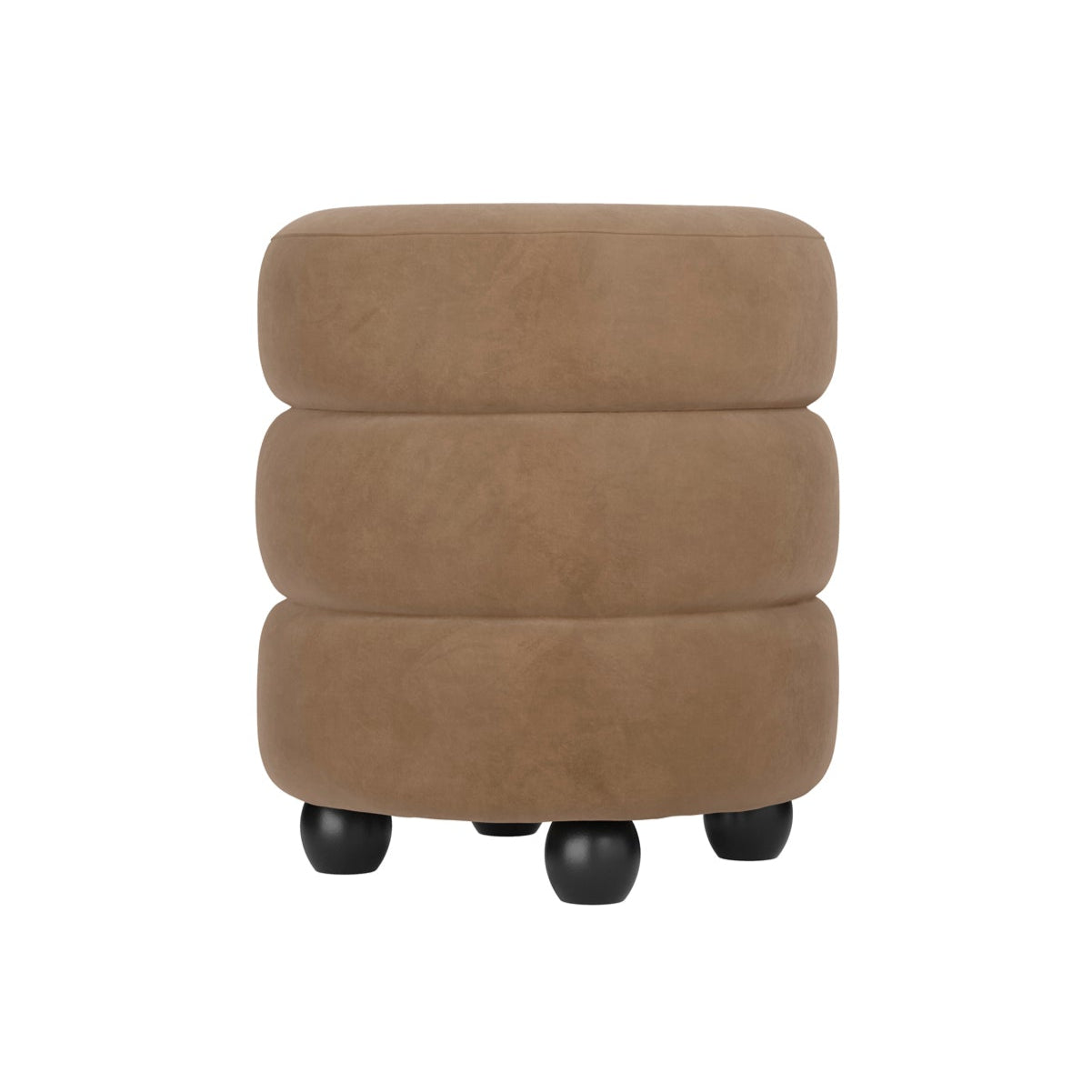 HO+ME Halo Pouffe In Black And Mole