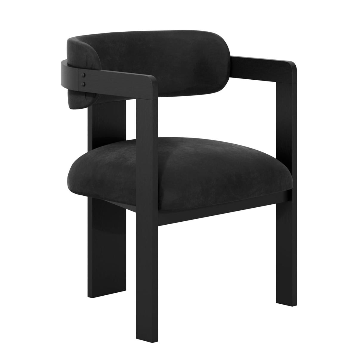 HO+ME Vance Dining Chair In Black angle