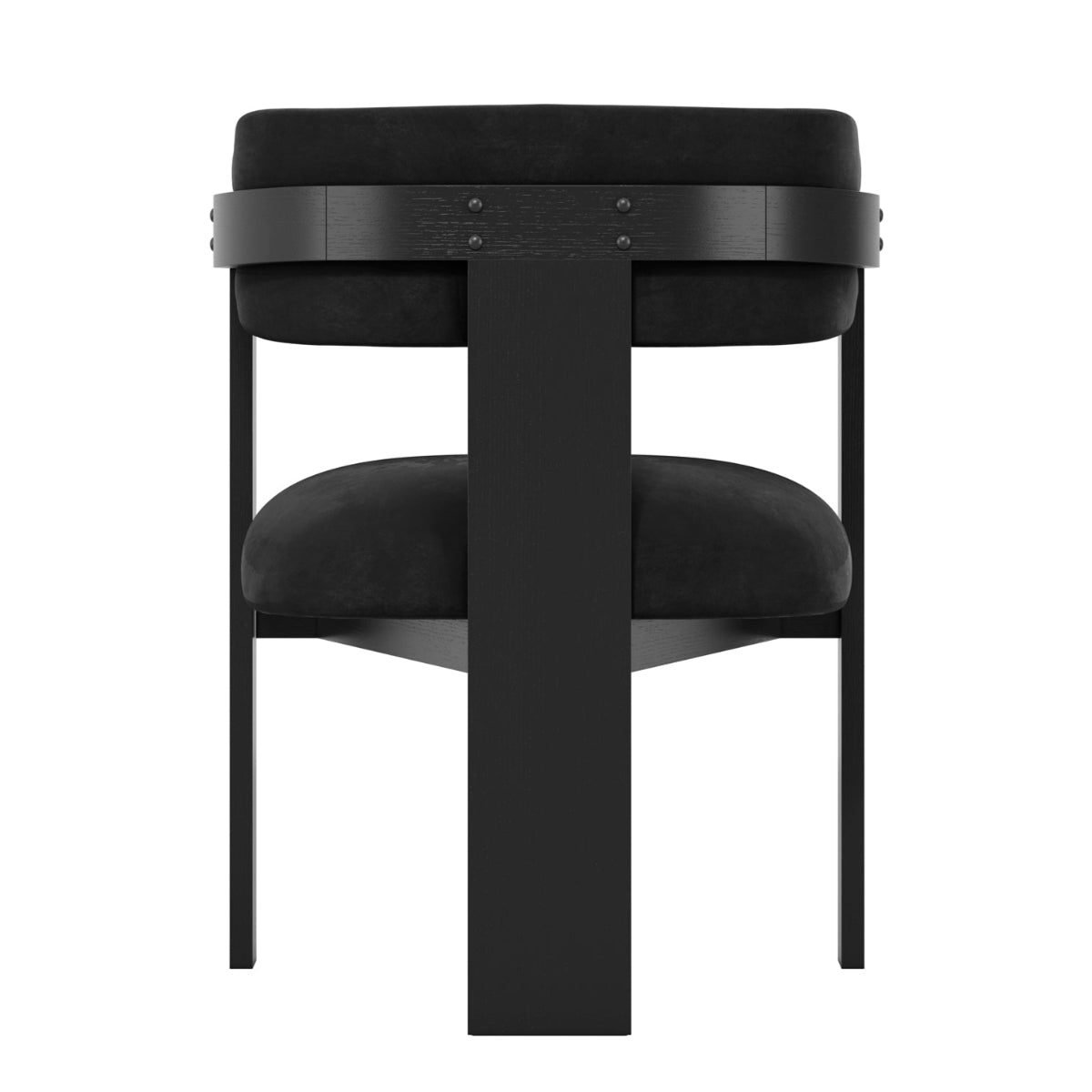 HO+ME Vance Dining Chair In Black back