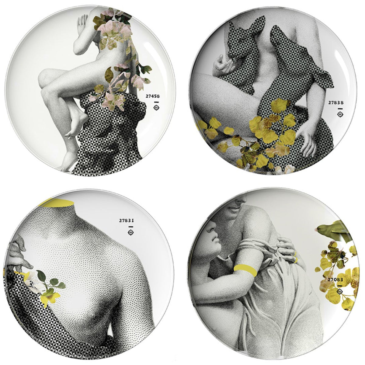ibride Set of 4 Parnasse Plates-Beaumonde