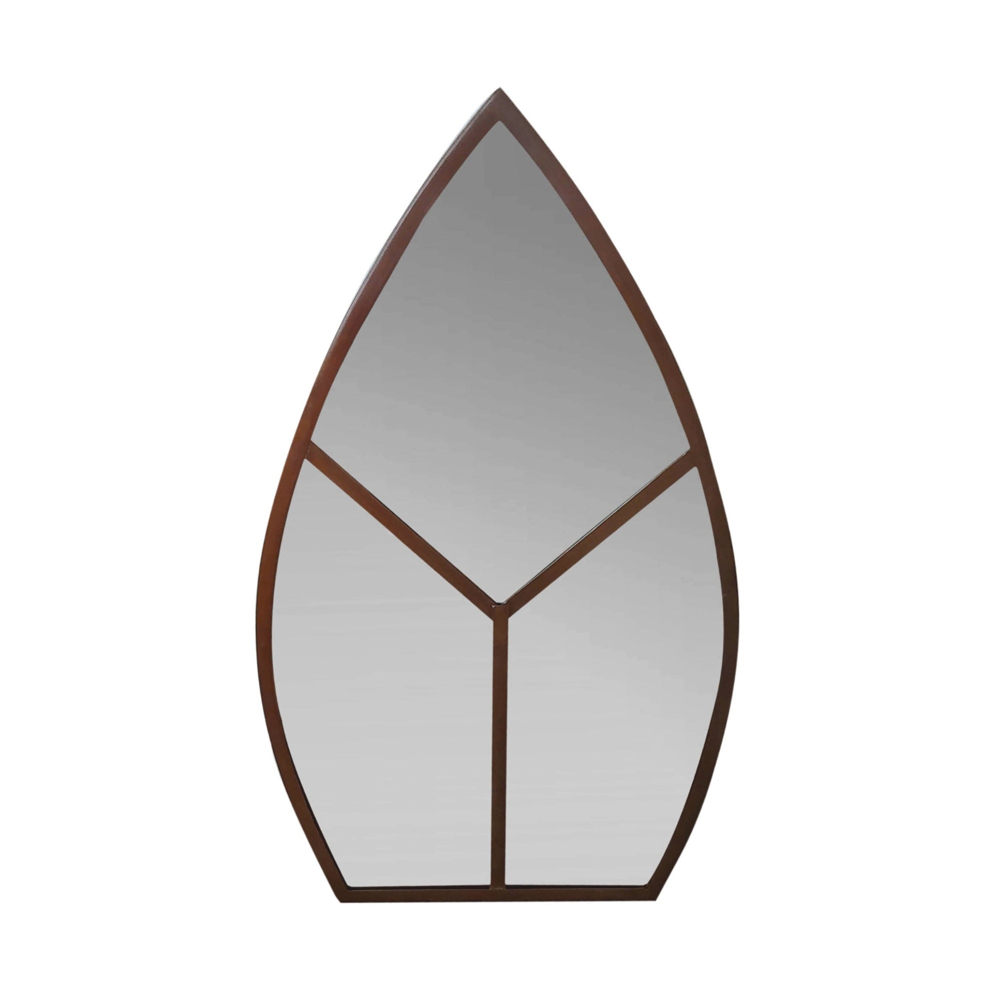 Ivyline Leaf Arch Outdoor Mirror Natural-Beaumonde