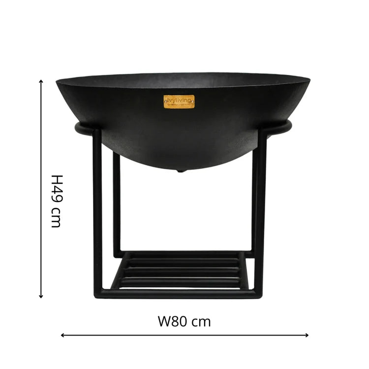 Ivyline Outdoor XL Cast Iron Fire Pit