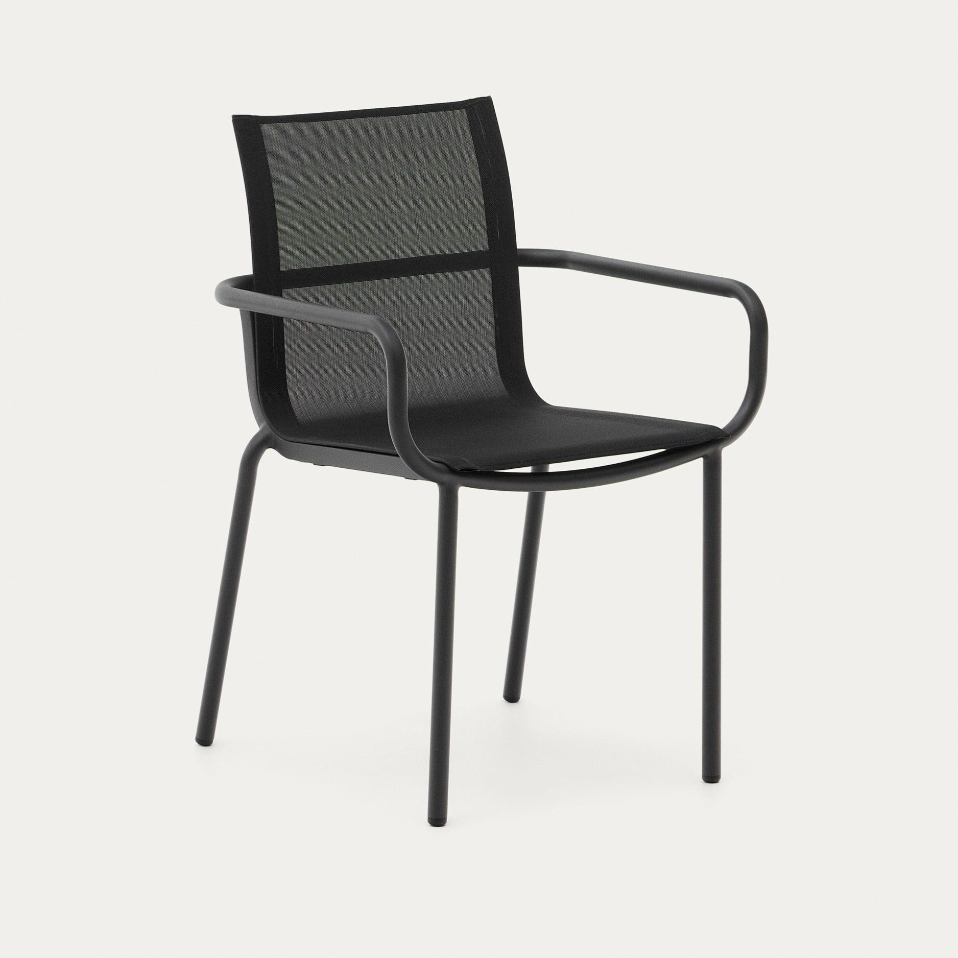 Kave Home Galdana Aluminium Stackable Outdoor Chair-Beaumonde