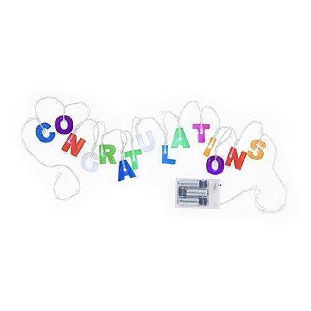 Kikkerland Congratulations String Lights-Beaumonde