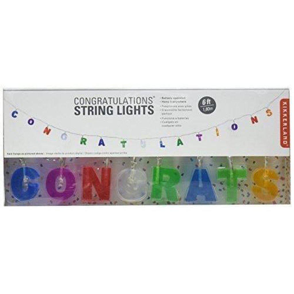 Kikkerland Congratulations String Lights-Beaumonde