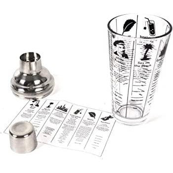 Kikkerland Mix Master Glass Cocktail Shaker-Beaumonde