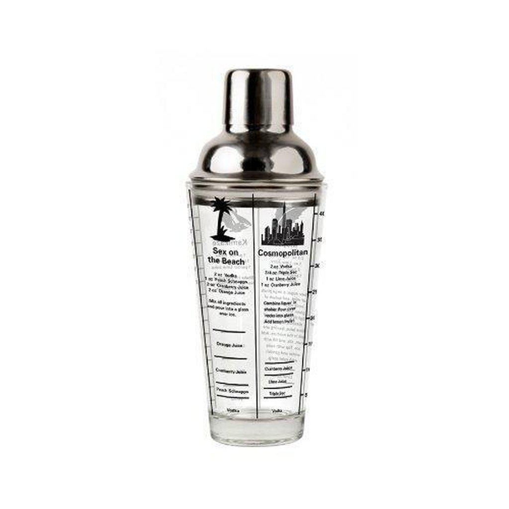 Kikkerland Mix Master Glass Cocktail Shaker-Beaumonde