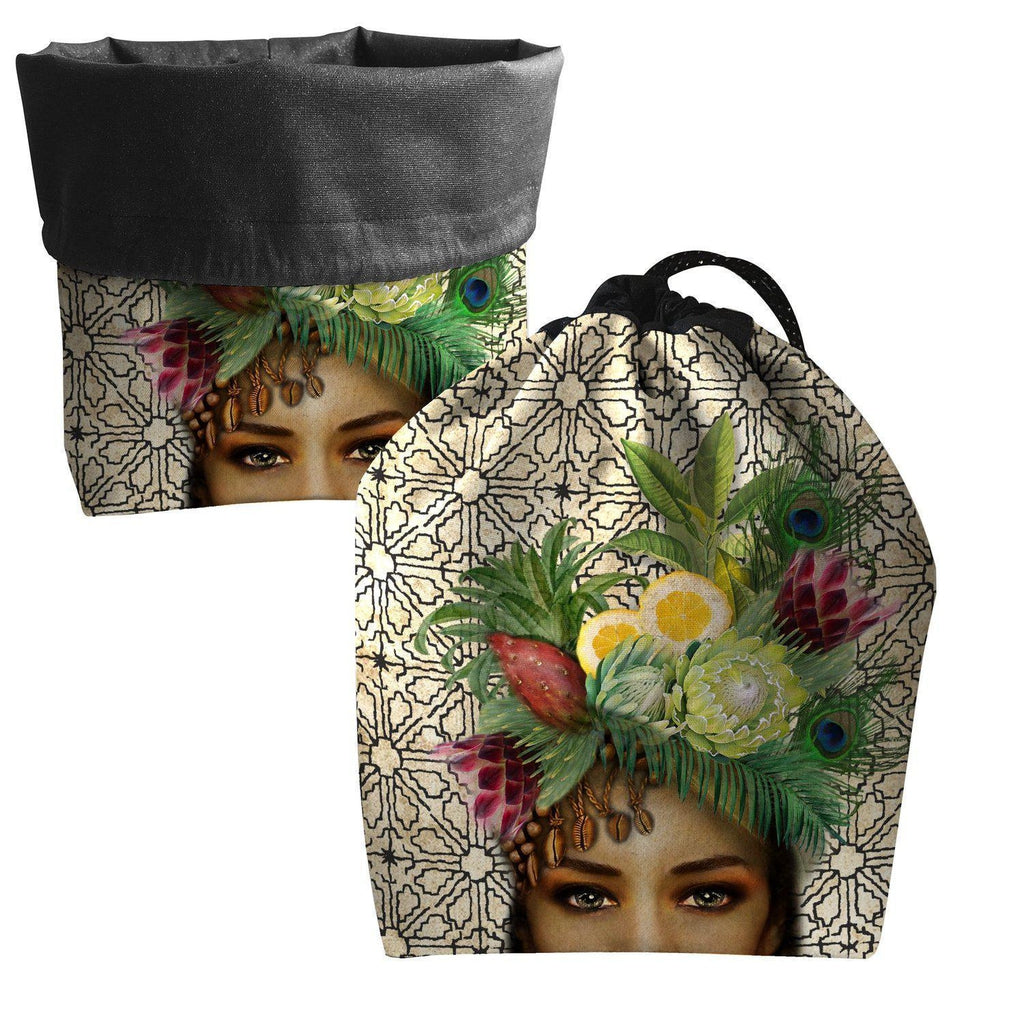 Laissez Lucie Faire Jasmine Drawstring Cosmetic Pouch Bag-Beaumonde