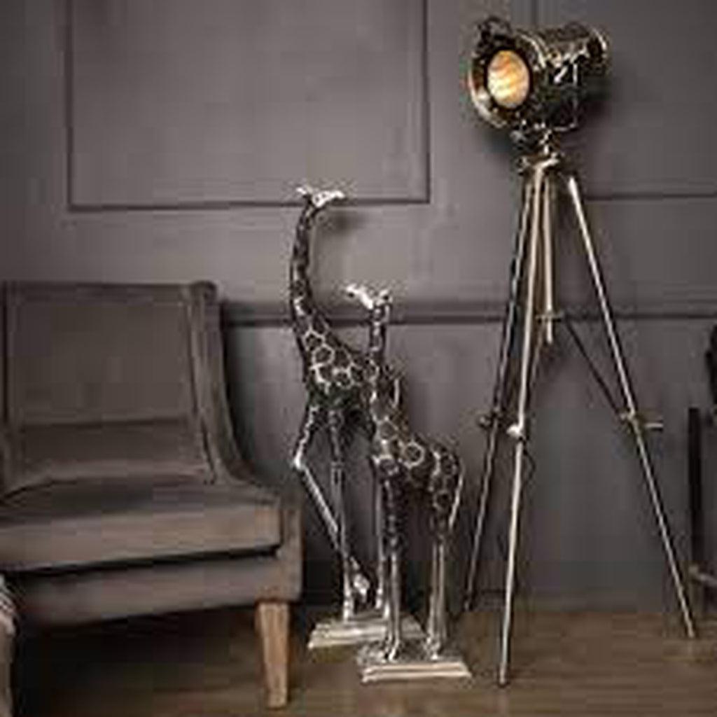 Libra Interiors Giraffe Sculpture Floor Standing Head Forward 92cm-Beaumonde