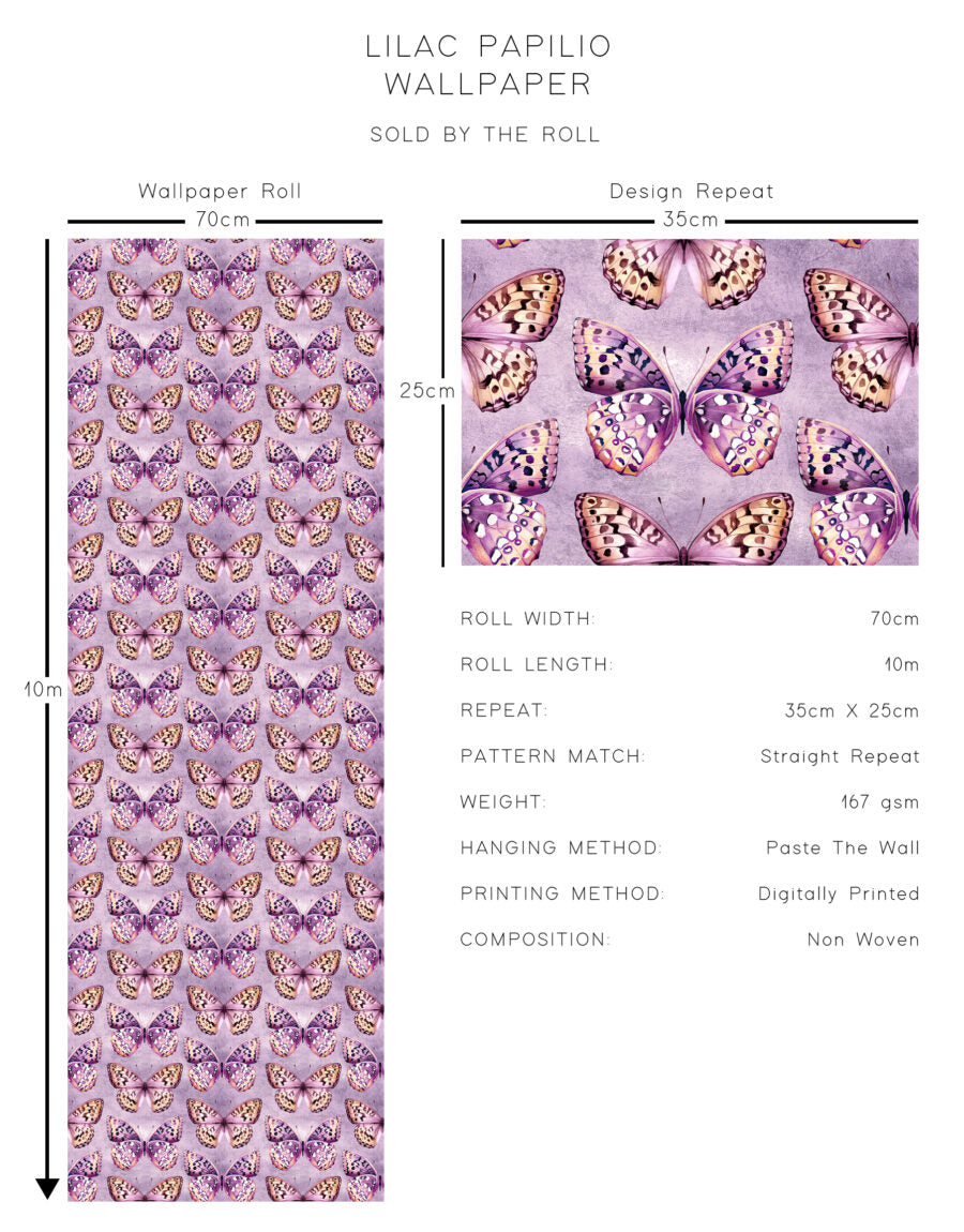 Lilac Papilio Wallpaper
