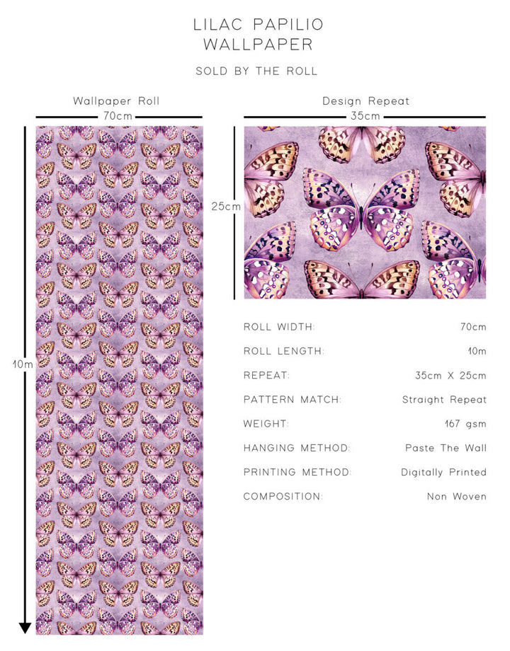 Lilac Papilio Wallpaper