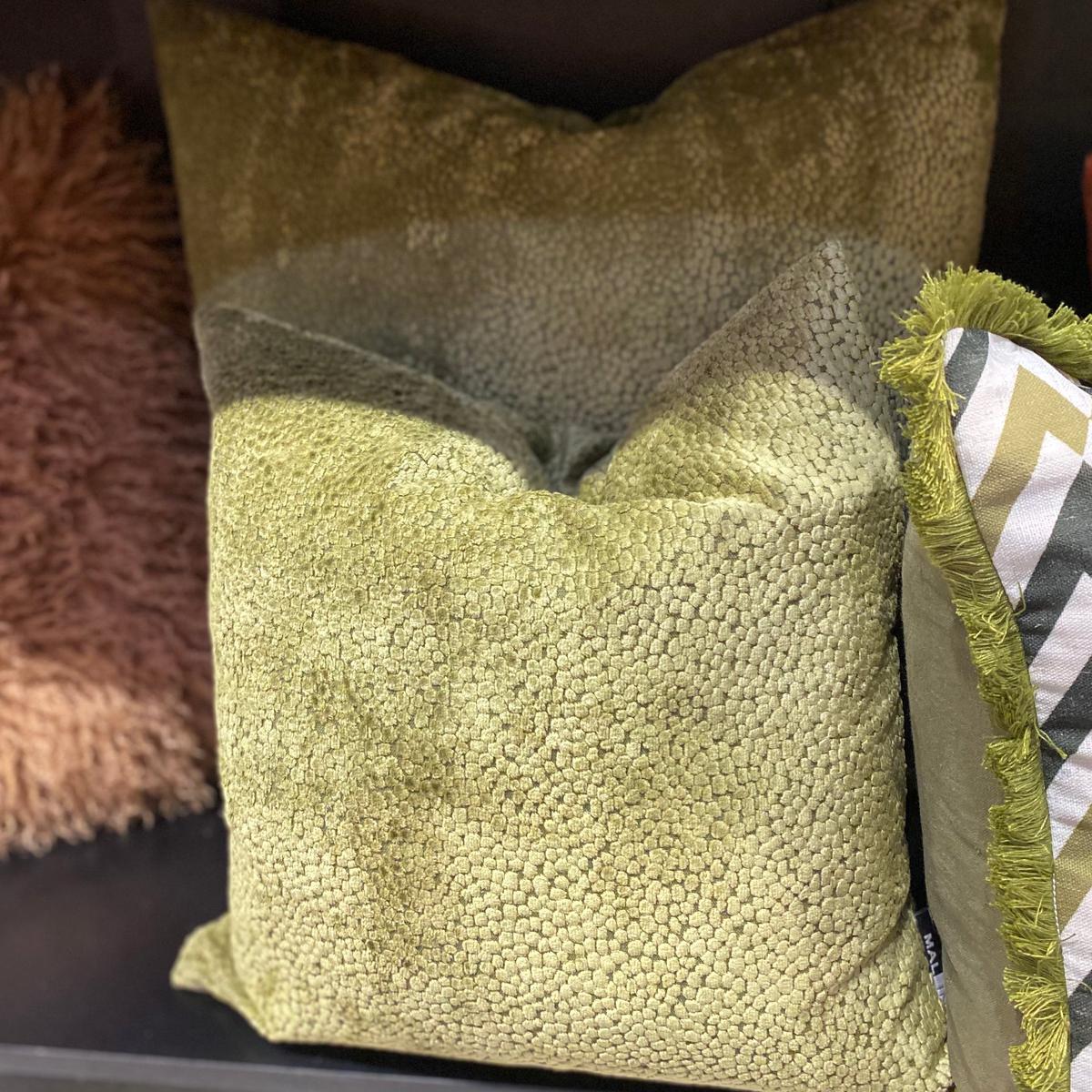 Malini Bingham Cushion In Olive-Beaumonde