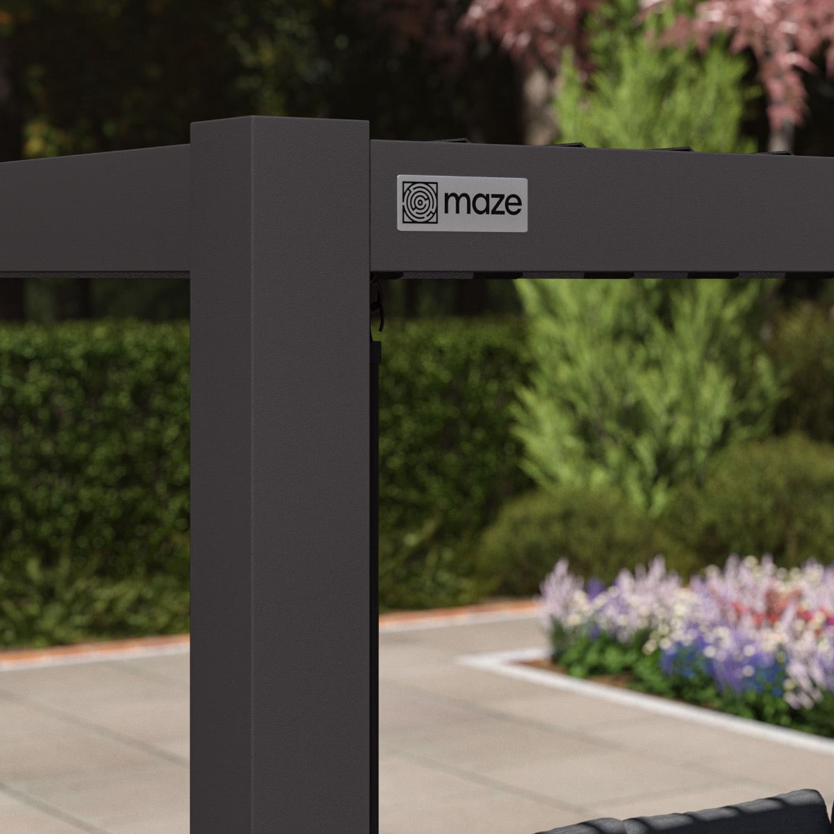 Maze Como Pergola Aluminium Rectangular 30x40 Frame Only-Beaumonde