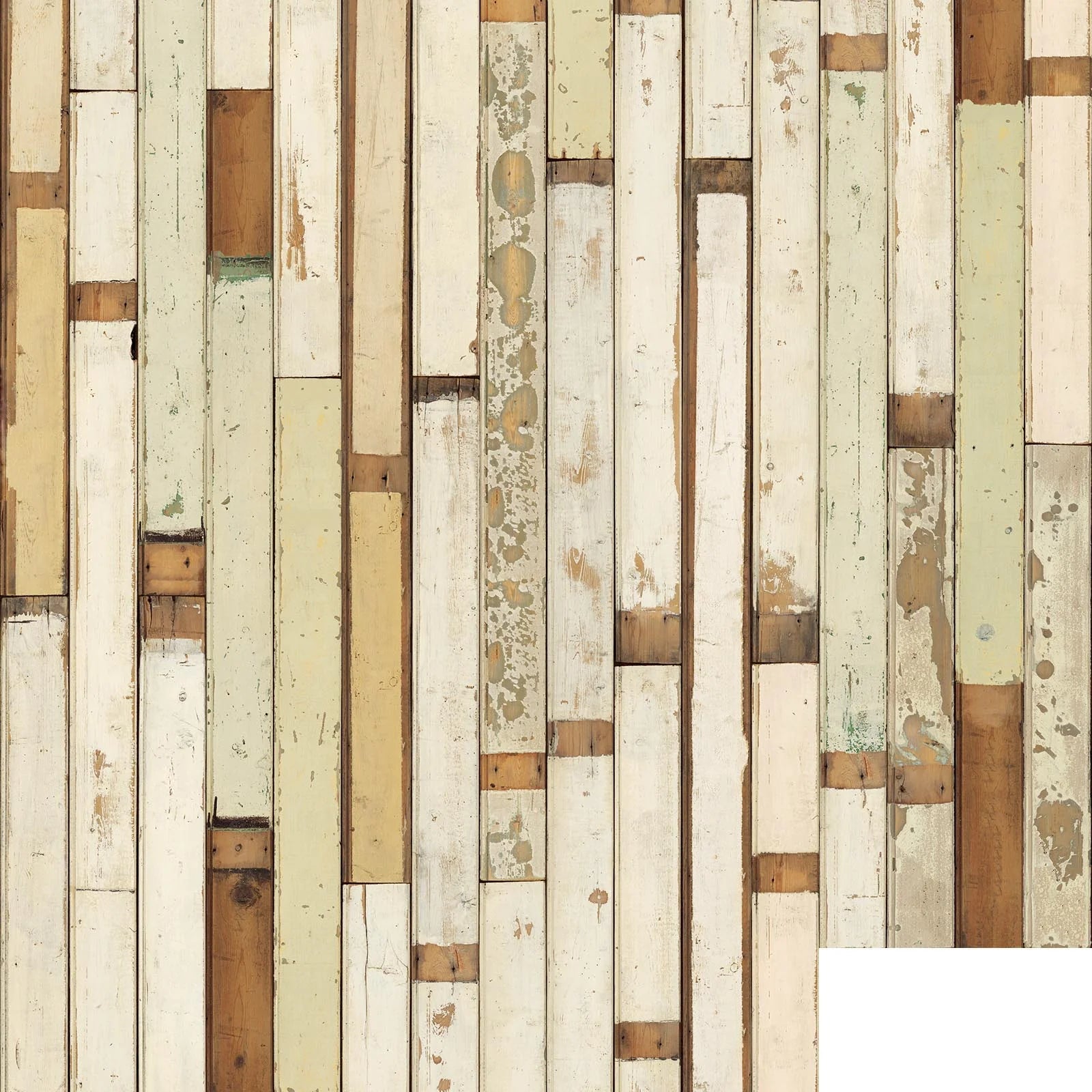 NLXL White Beige Coated Scrapwood Wallpaper PHE-01-Beaumonde