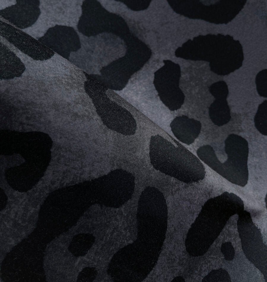 Jaguar Spot Shimmer Velvet Fabric