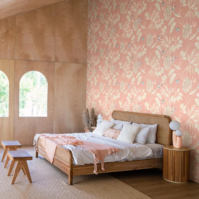 Ohpopsi Hummingbird Wallpaper - Rosewood-Beaumonde