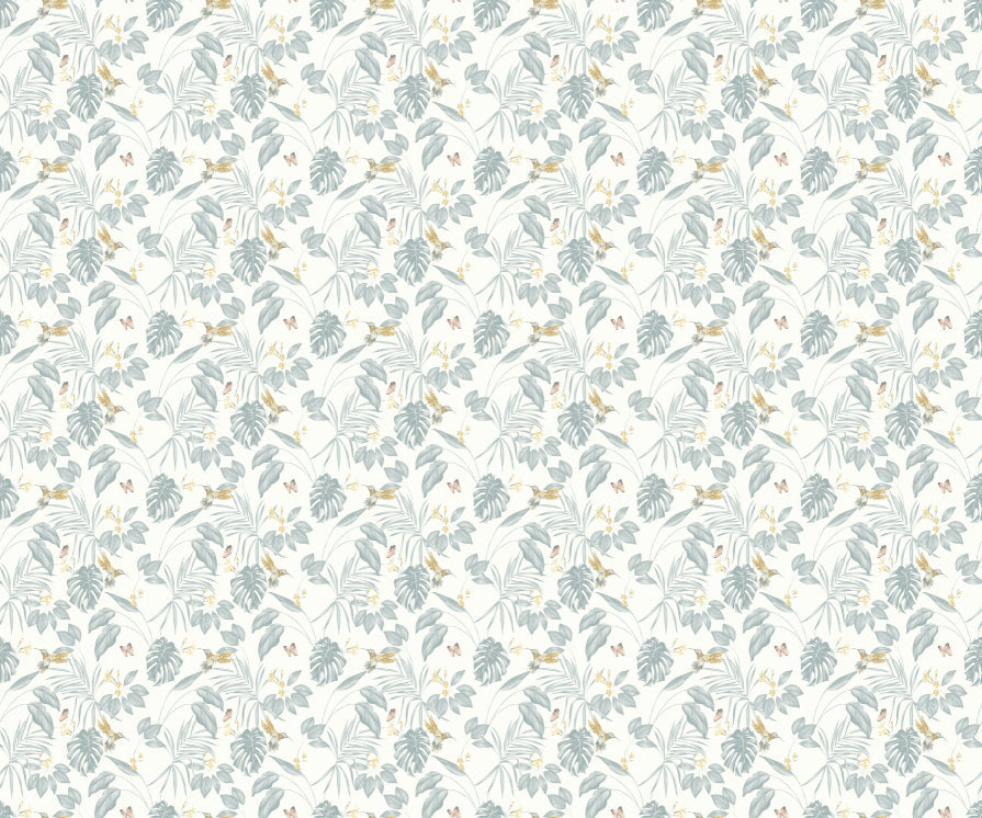 Ohpopsi Hummingbird Wallpaper - Wedgewood-Beaumonde