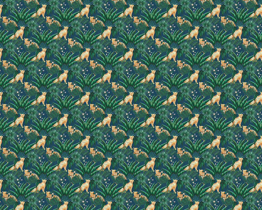 Ohpopsi Jungle Cheetah Wallpaper- Ink-Beaumonde