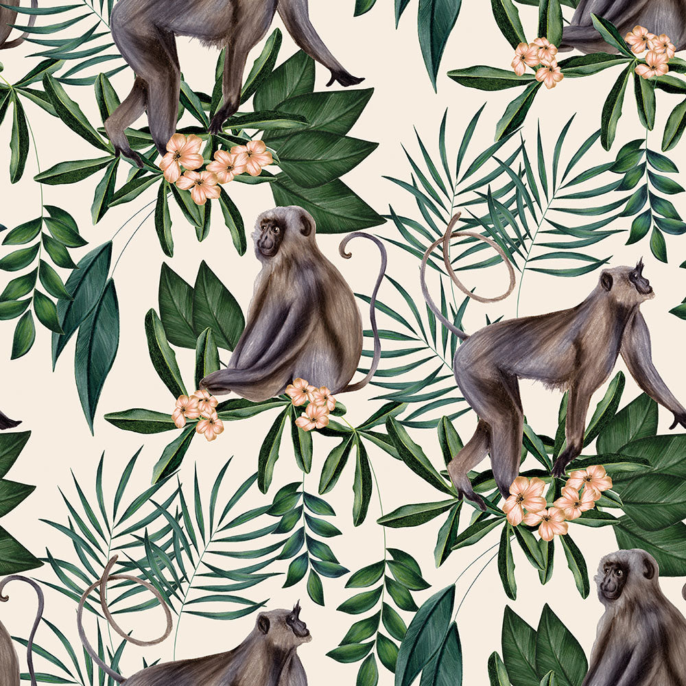 Ohpopsi Morris Wallpaper - Cream-Beaumonde