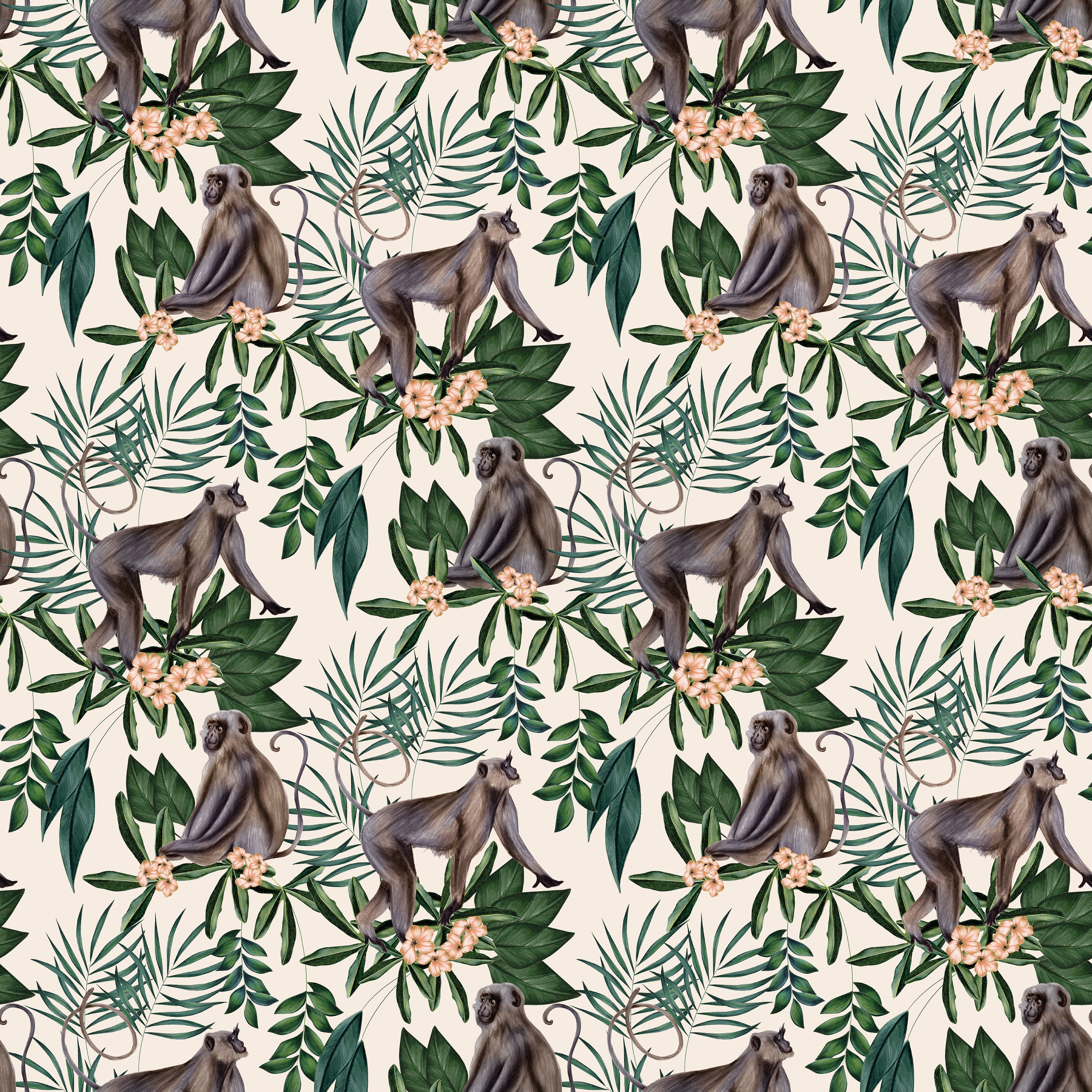 Ohpopsi Morris Wallpaper - Cream-Beaumonde