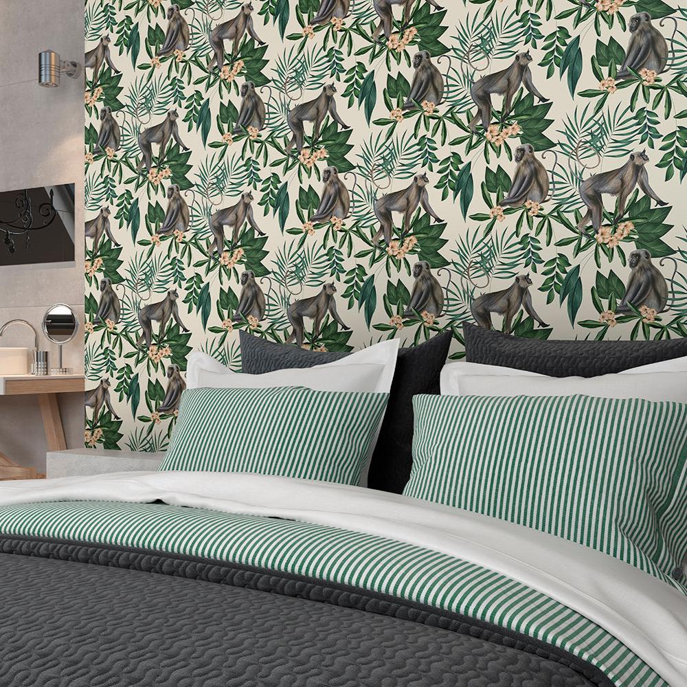 Ohpopsi Morris Wallpaper - Cream-Beaumonde