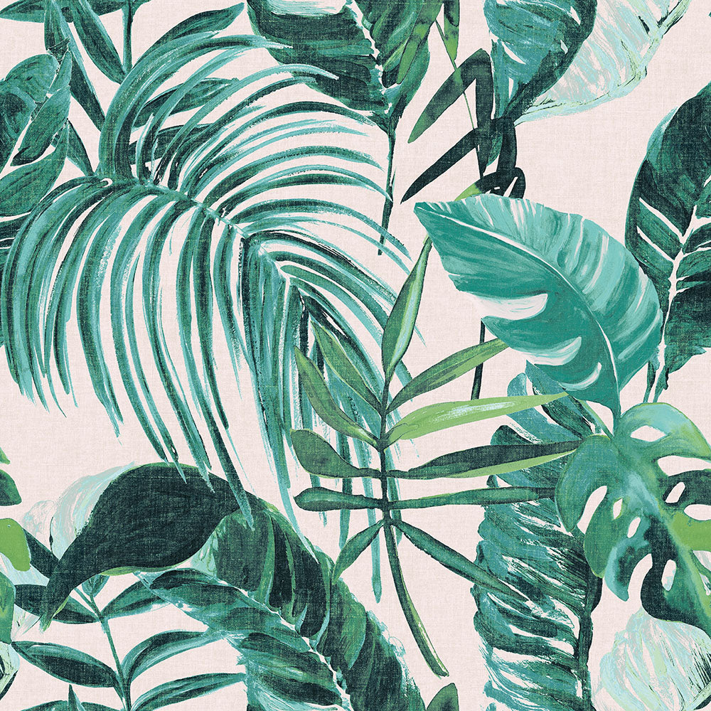 Ohpopsi Palmera Wallpaper - Turquoise-Beaumonde