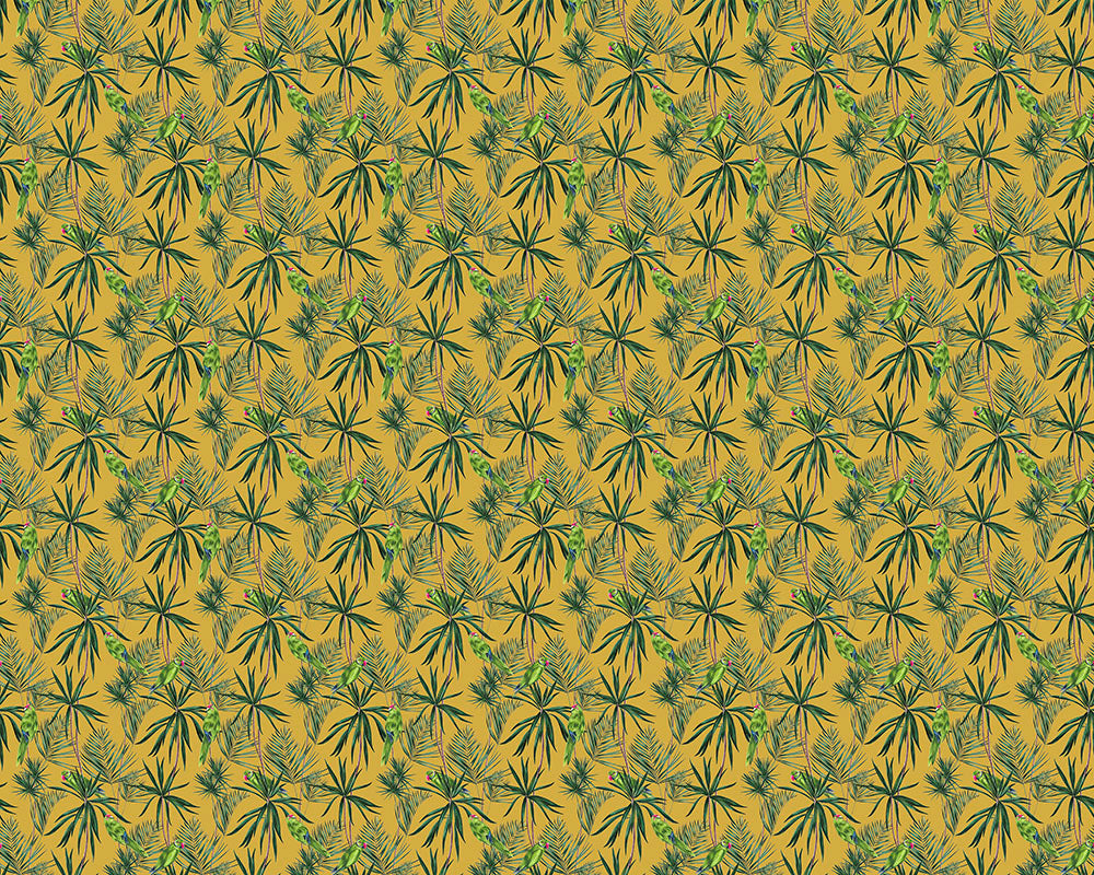 Ohpopsi Paradise Wallpaper - Mustard-Beaumonde