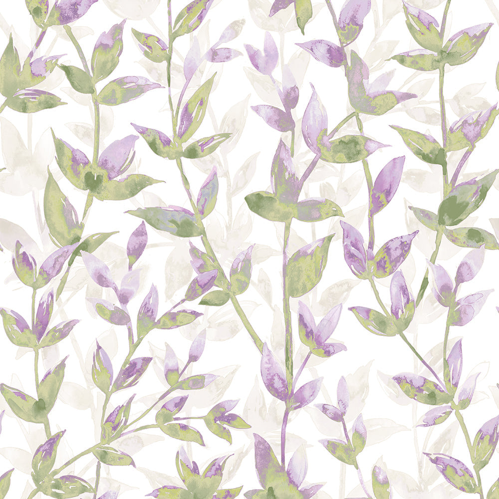 Ohpopsi Pomponette Wallpaper - Heather Asparagus-Beaumonde