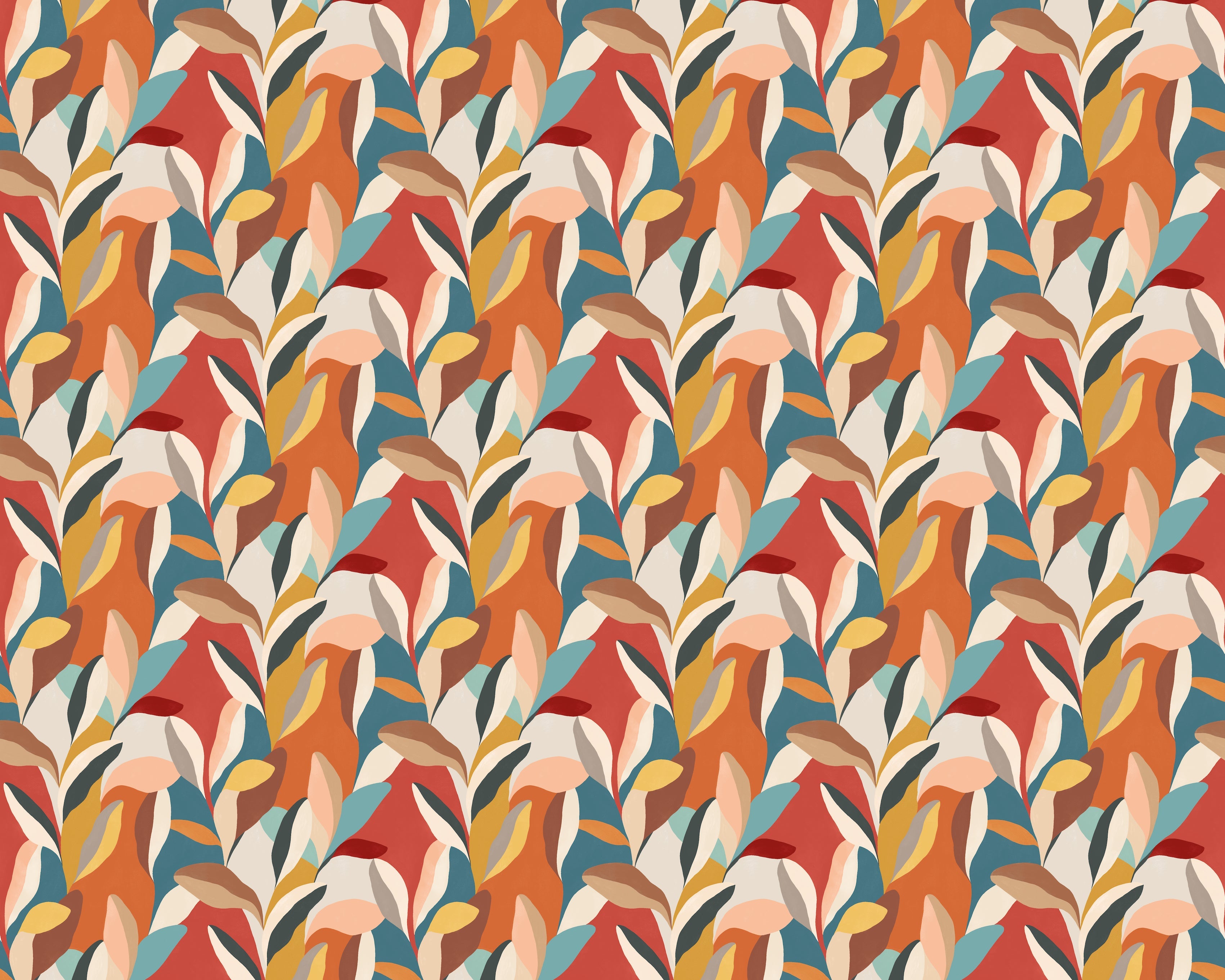 Ohpopsi Riviera Wallpaper - Honey Pumpkin-Beaumonde