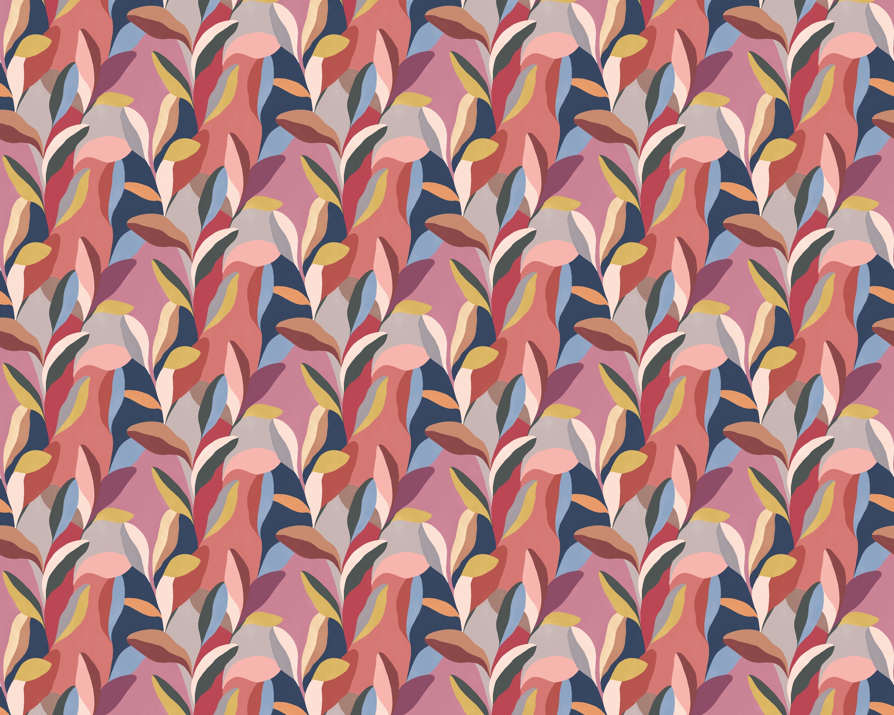 Ohpopsi Riviera Wallpaper - Mulberry-Beaumonde