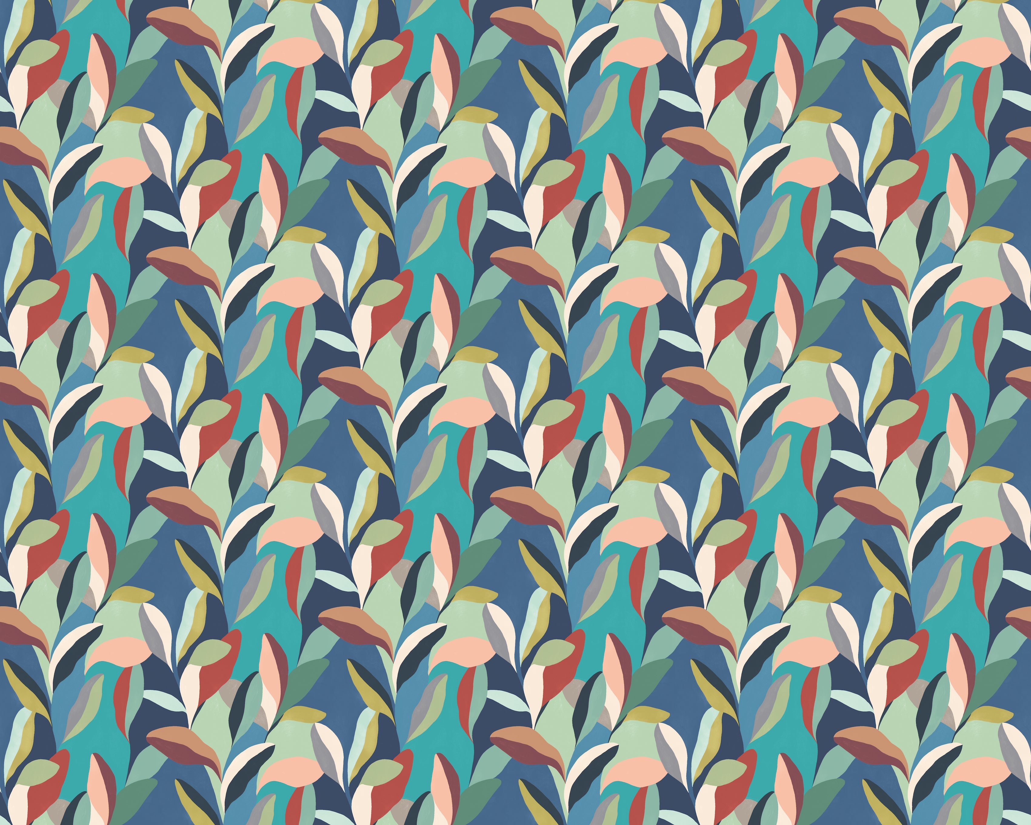Ohpopsi Riviera Wallpaper - Peacock-Beaumonde