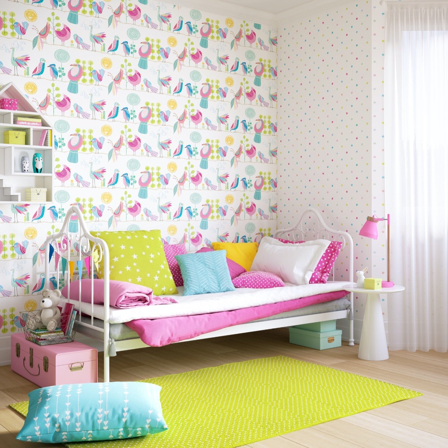 Ohpopsi Samba Safari Wallpaper - Fruit Salad-Beaumonde
