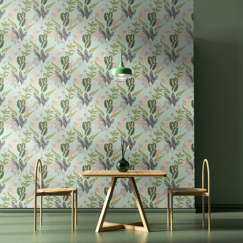 Ohpopsi Spirit Wallpaper - Viridian-Beaumonde