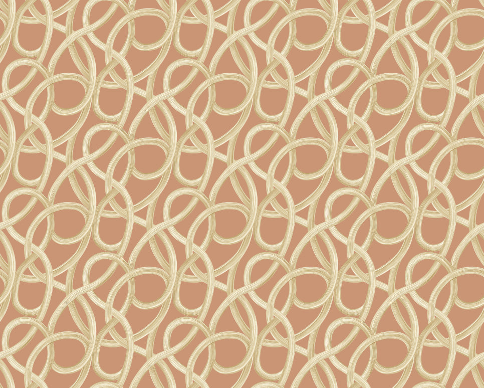Ohpopsi Twisted Geo Wallpaper - Ginger-Beaumonde