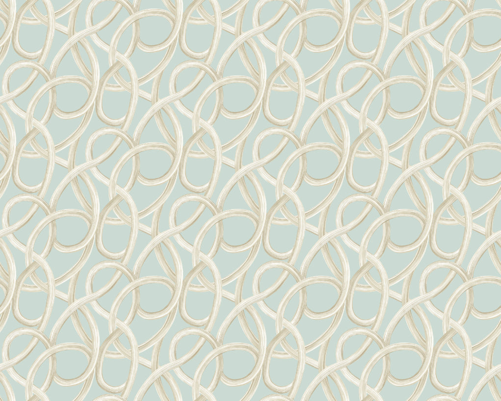 Ohpopsi Twisted Geo Wallpaper - Opal-Beaumonde