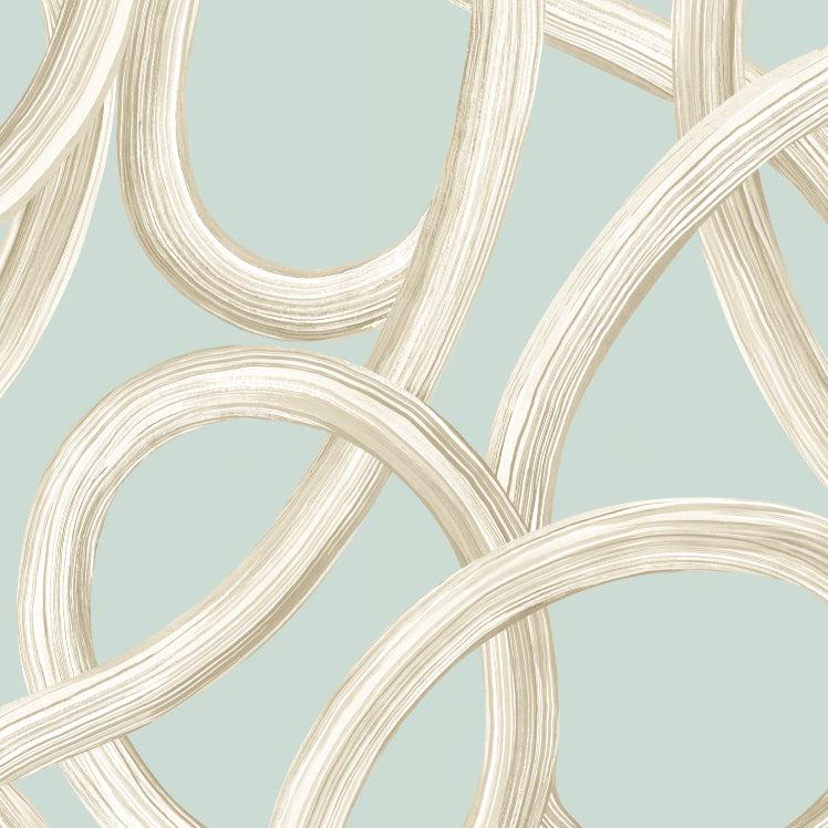 Ohpopsi Twisted Geo Wallpaper - Opal-Beaumonde