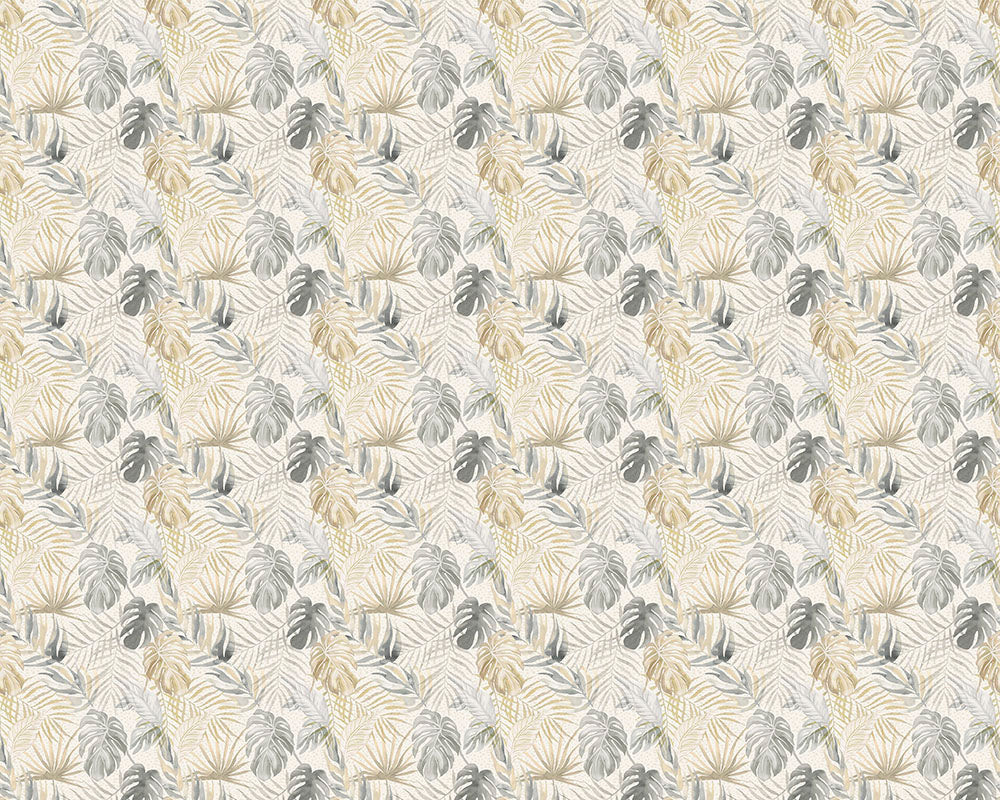 Ohpopsi Wild Tropica Wallpaper - Linen & Stone-Beaumonde