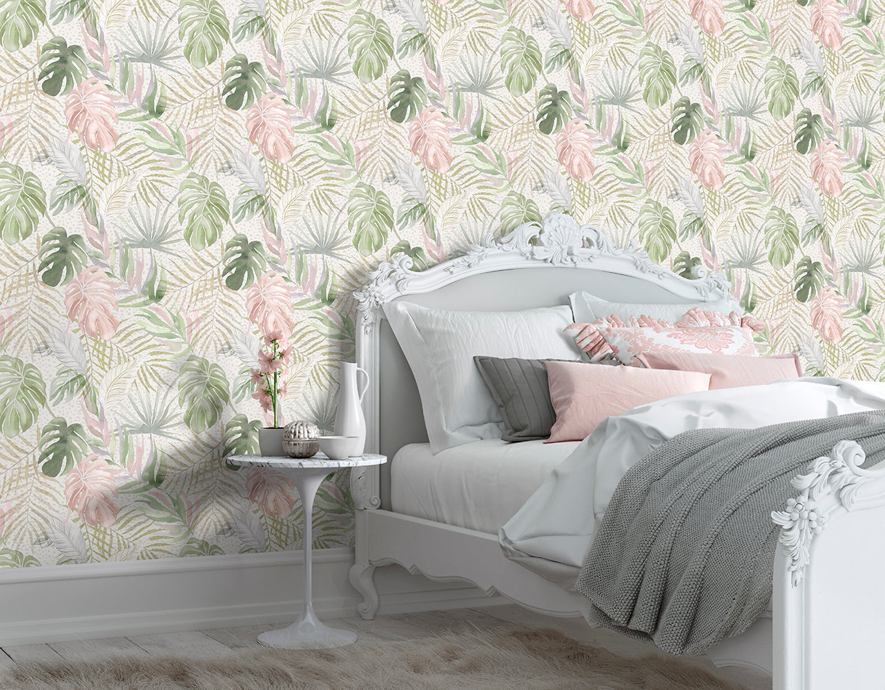Ohpopsi Wild Tropica Wallpaper - Powder-Beaumonde