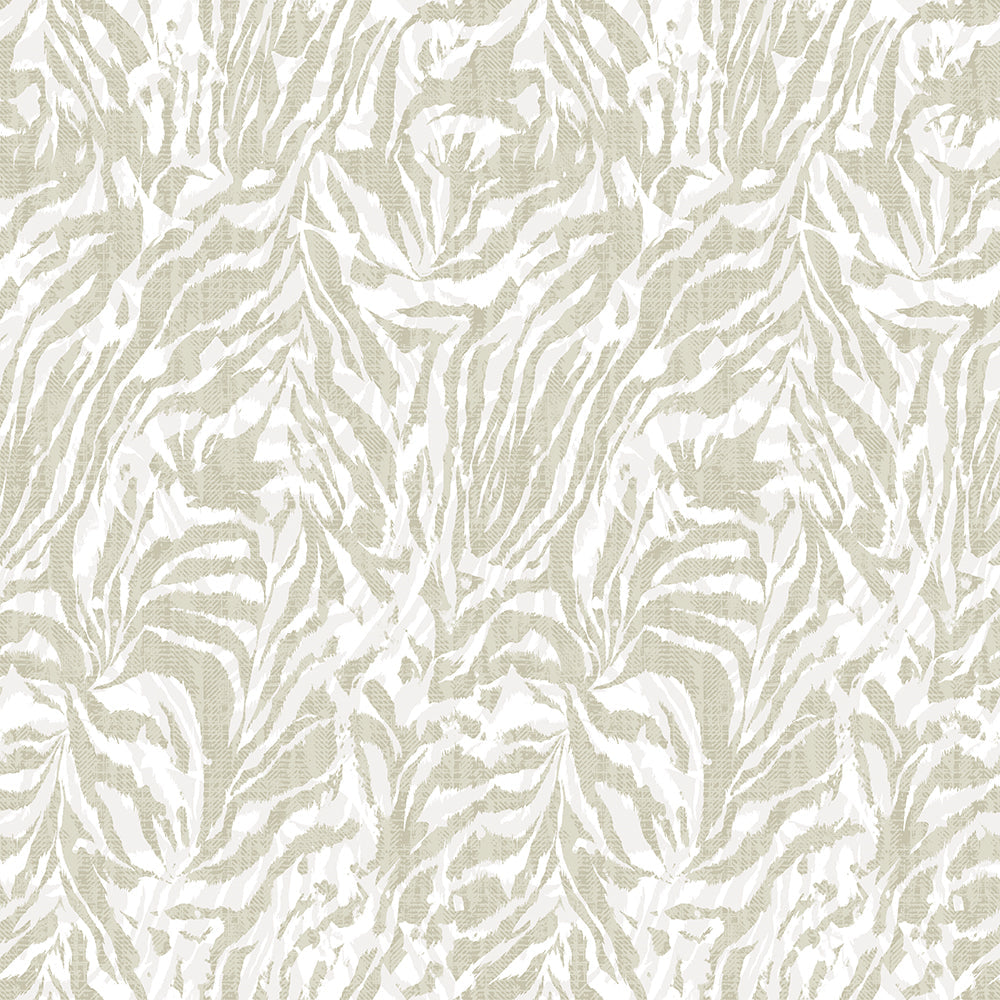 Ohpopsi Zebra Wallpaper - Linen-Beaumonde