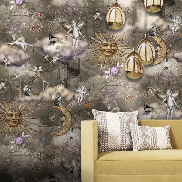 Santorus Celestial Wallpaper In Stormy-Beaumonde