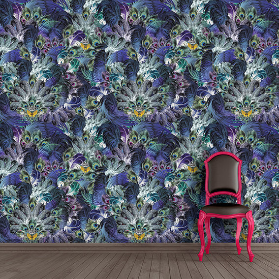 Santorus Wallpaper - Madame Du Soir - Azure-Santorus-Beaumonde