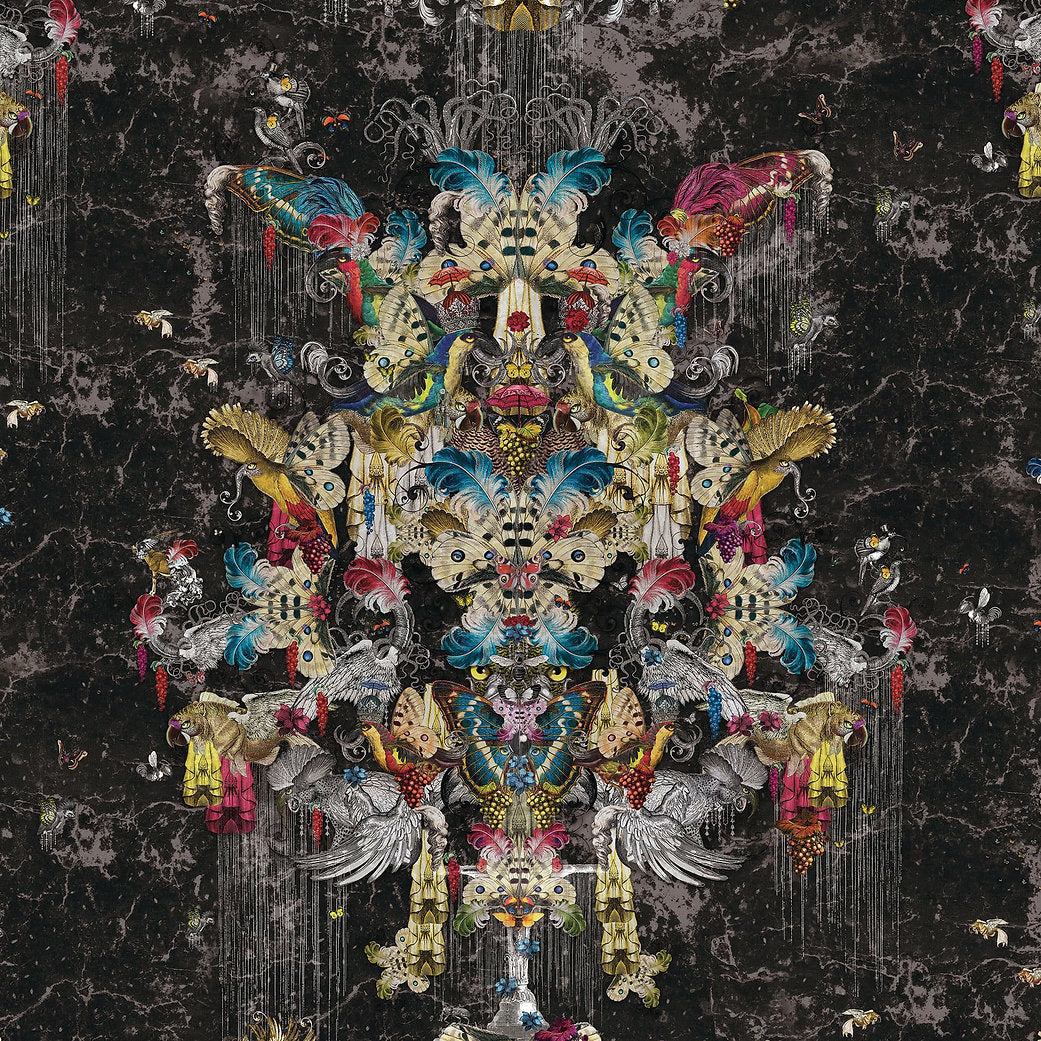 Santorus Wallpaper - Tropicus - Charcoal-Santorus-Beaumonde